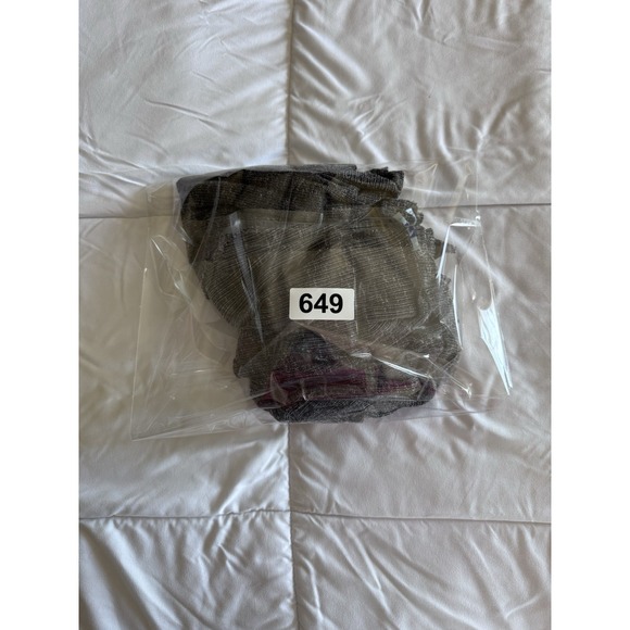 She + Sky Size 2xl Gray Button Down Front Tie Blouse Oversized & Stretchy - Picture 8 of 8